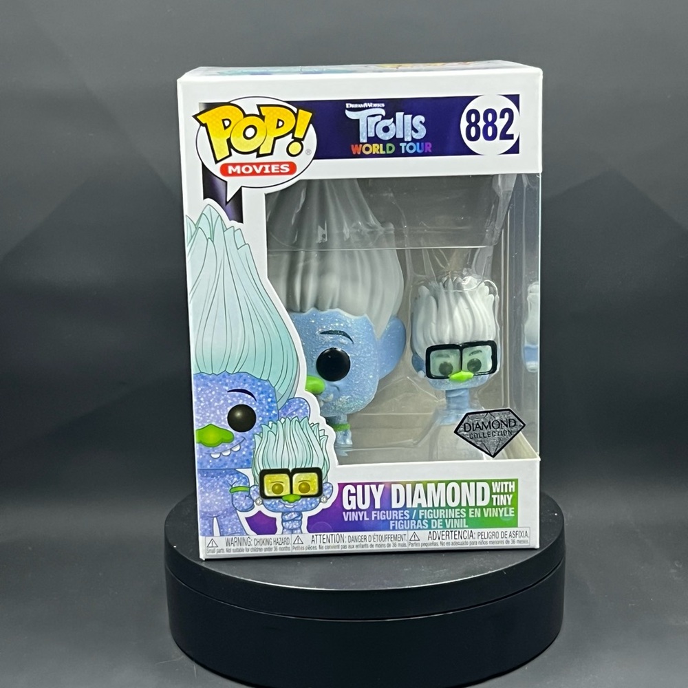 Funko Pop Trolls World Tour Guy Diamond with Glasses